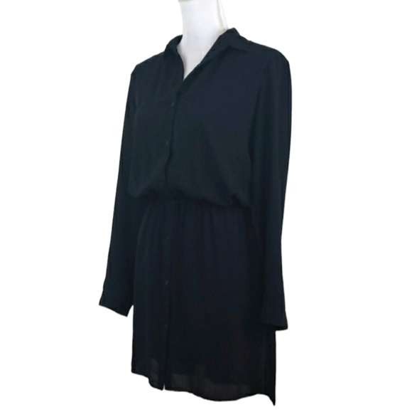 Express~Size S/Petite~Black Fit/Flare Mimi Dress, Lined. - Picture 1 of 10